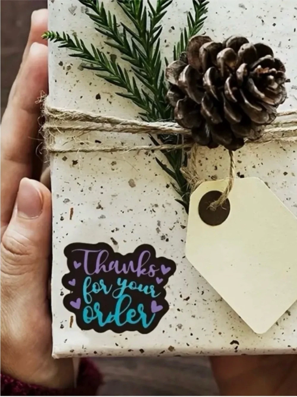 60 Thank You Stickers 2” 60 Pack Small Business Packaging Labels NWT